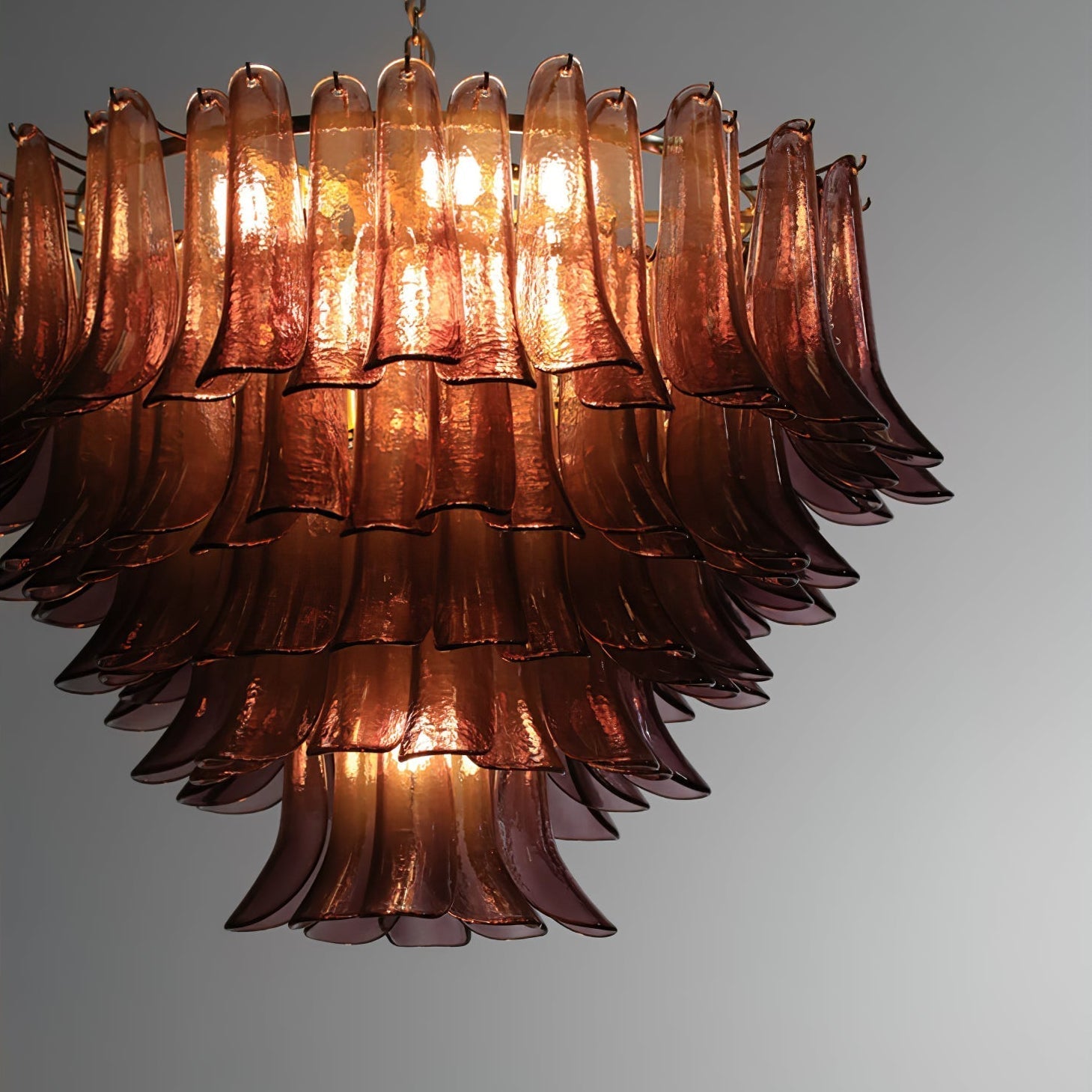 Large Round Glass and Brass Chandelier for Dining Room Entryway or Hotel Lobby Statement Ceiling Light Casalolalights