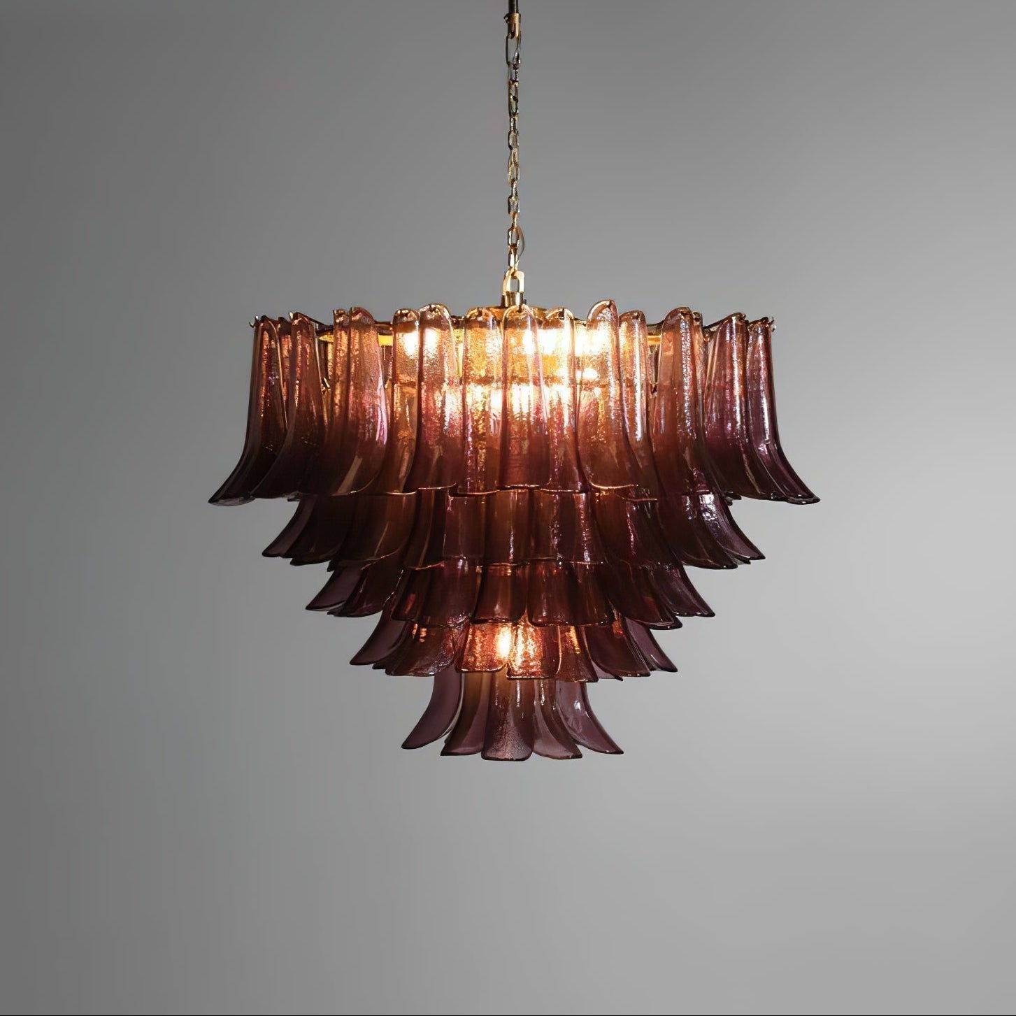Large Round Glass and Brass Chandelier for Dining Room Entryway or Hotel Lobby Statement Ceiling Light Casalolalights