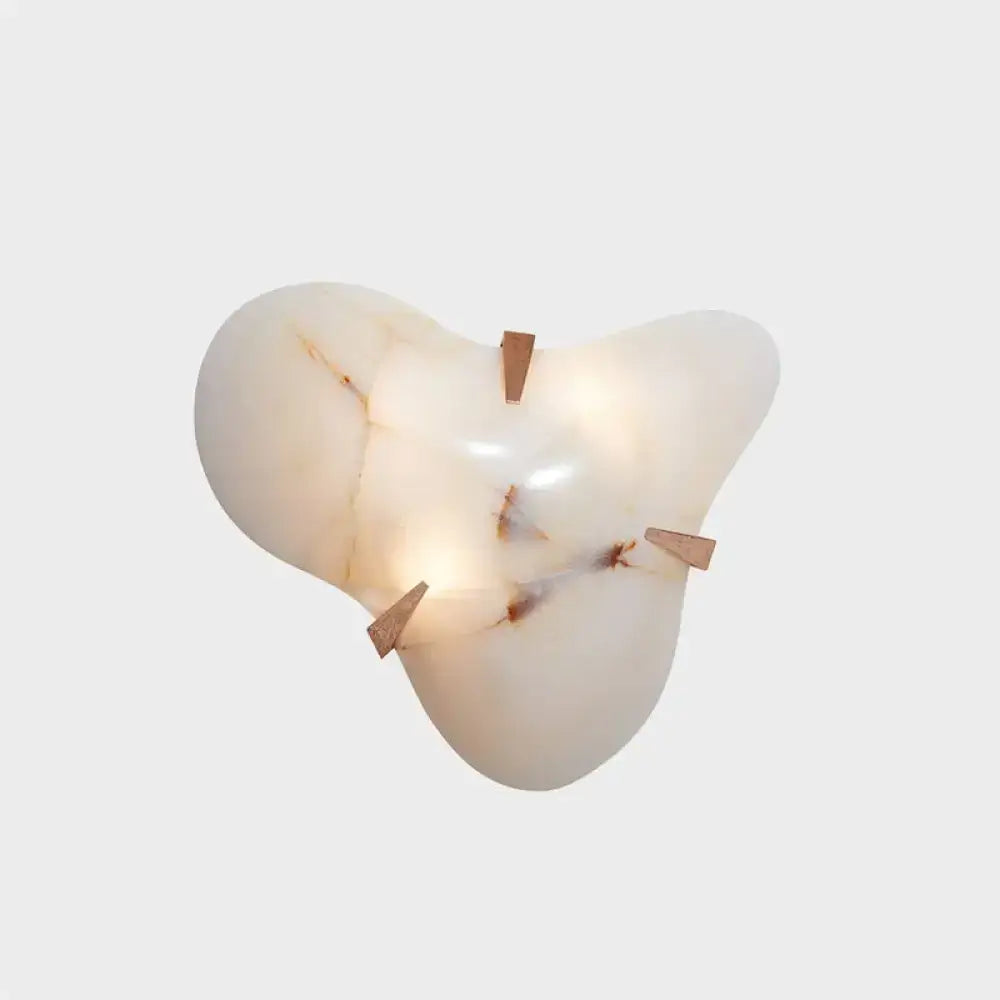 Organic Alabaster Cloud Sconce | Sculptural Wall Lighting - Sconces