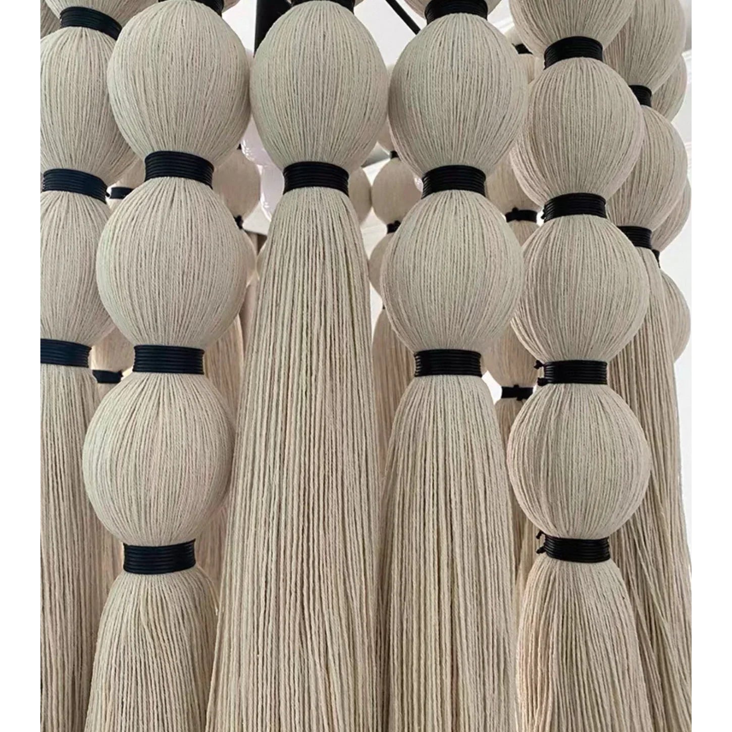 Woven Cotton Fringe Pendant | Casalola Boho Drum Chandelier