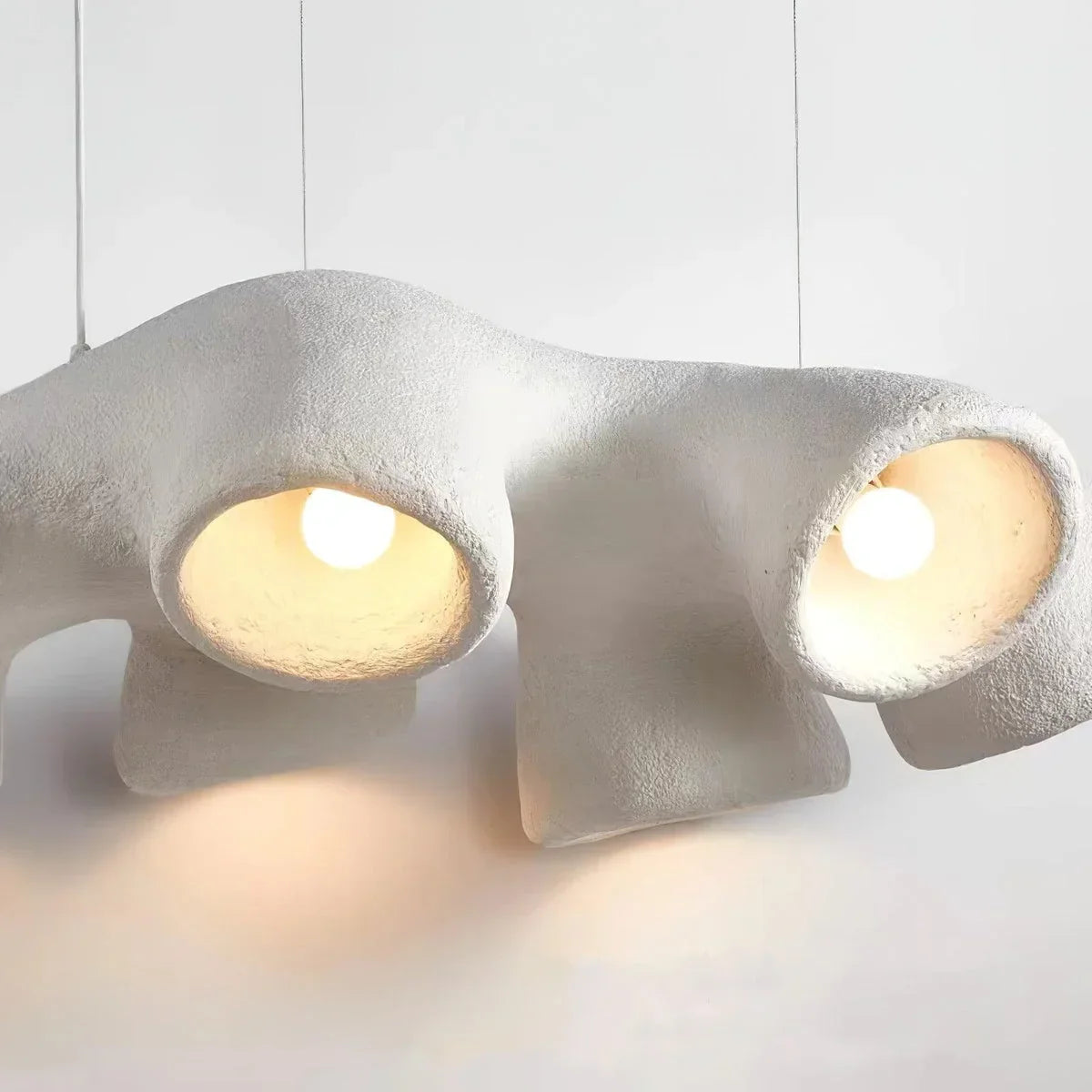Organic Sculptural Pendant | Matte Ceramic-composite Downlight 107cm Wabi-sabi Kitchen & Loft Casalolalights Luxury