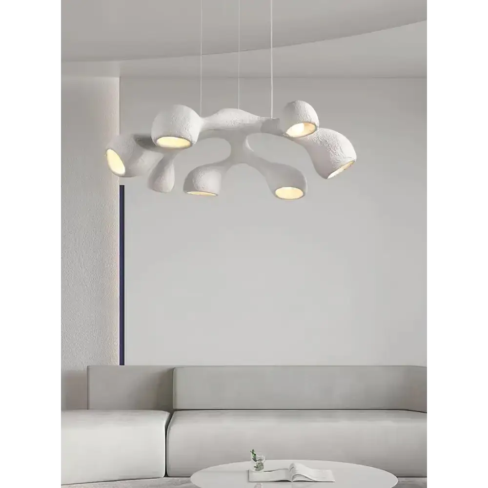 Organic Sculptural Pendant | Wabi-sabi Ceiling Light - Lamps