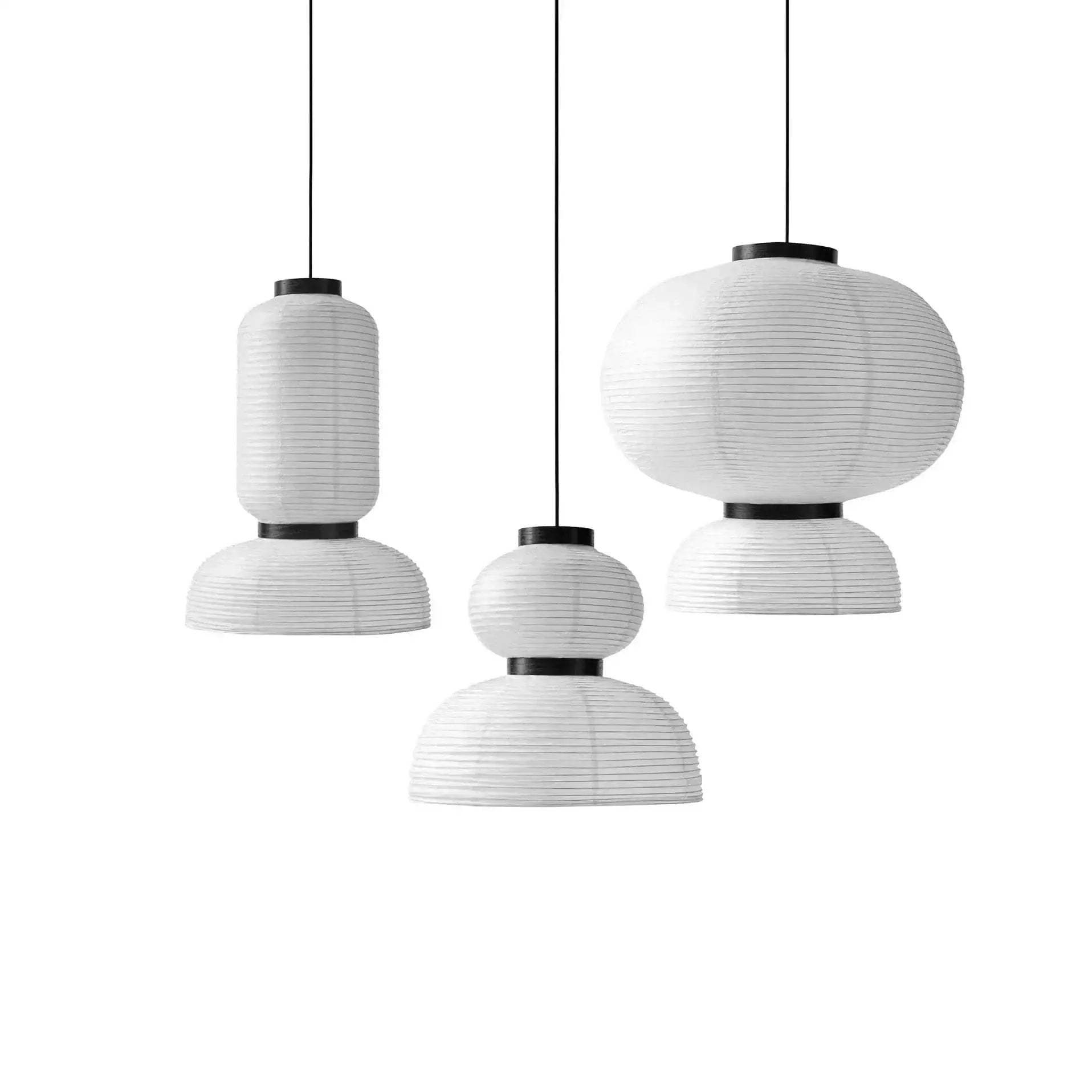 Aka-4 Paper Lantern Lamp - Minimalist Japanese Craftsmanship - Pendant Lamps