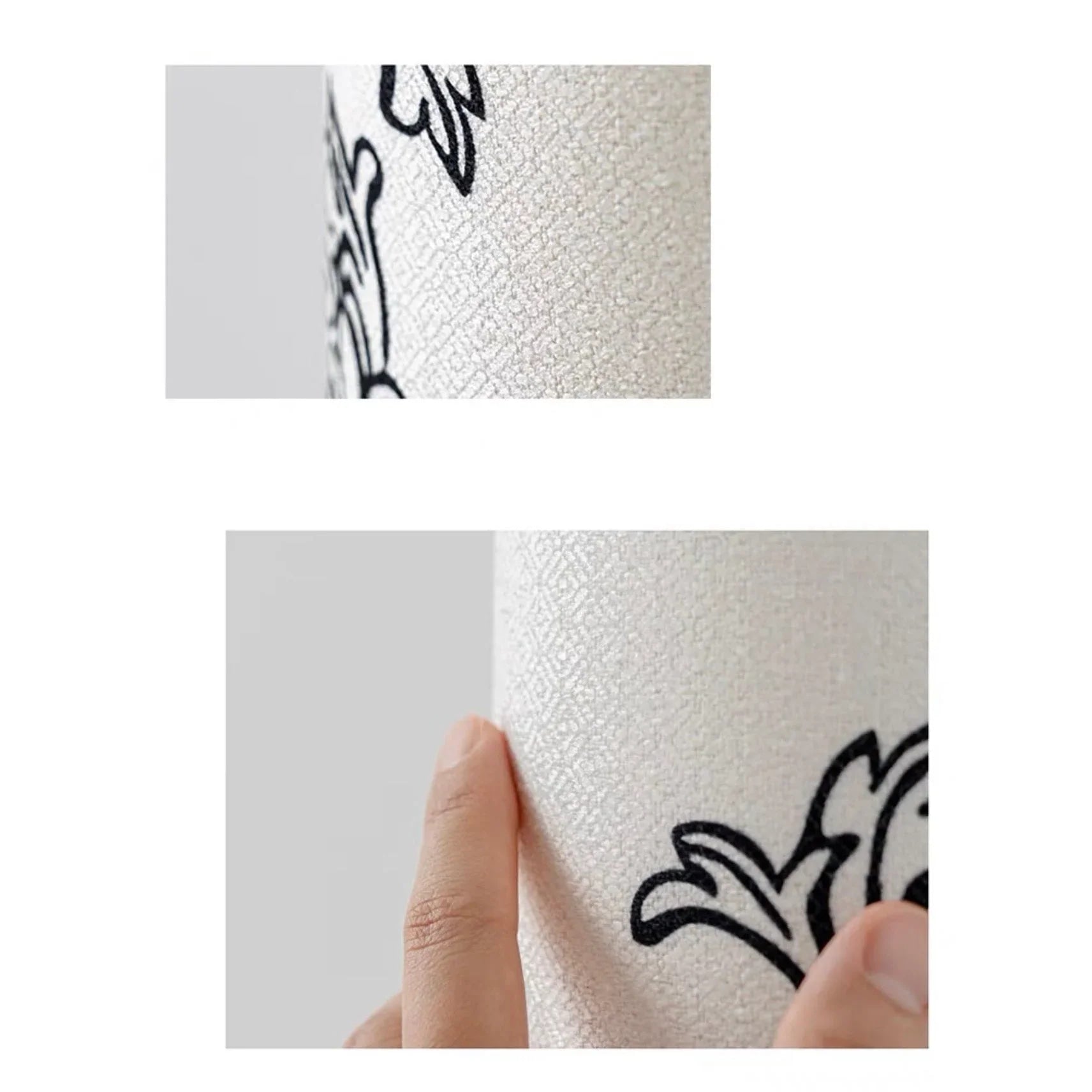 Living Room Floral Cone Floor Lamp in Hand Painted White Ceramic – Scandi Japandi Statement Accent Lighting Soft Glow