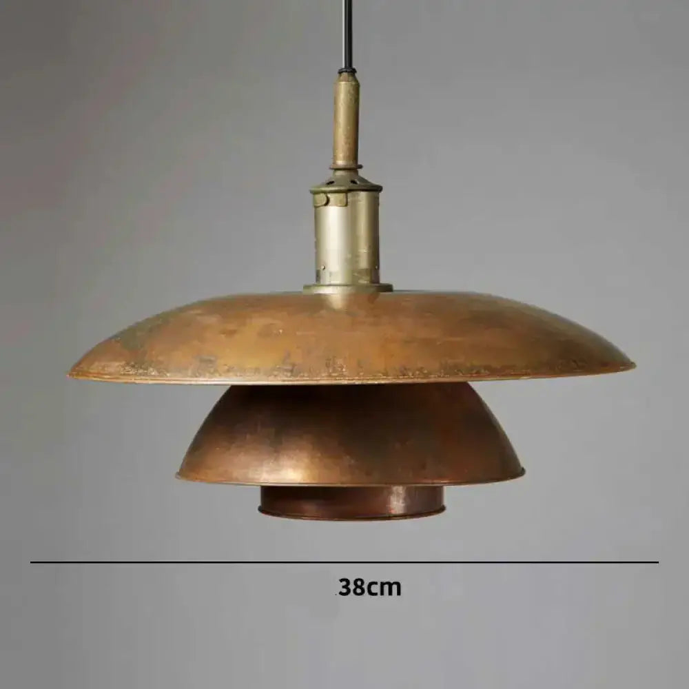 Ph5 Tiered Aged Copper Pendant Light | Mid-century Industrial Design - Lamps