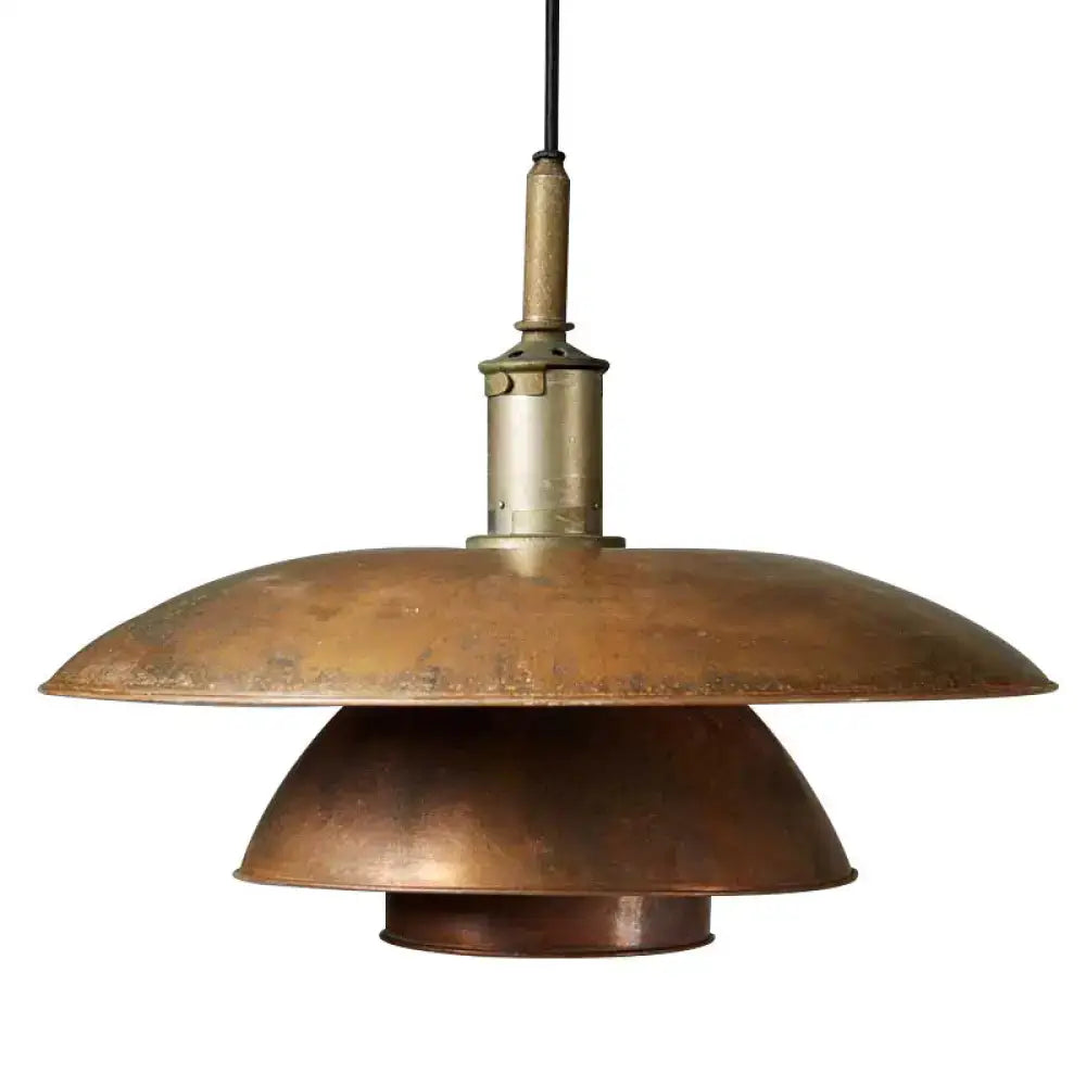 Ph5 Tiered Aged Copper Pendant Light | Mid-century Industrial Design - Lamps