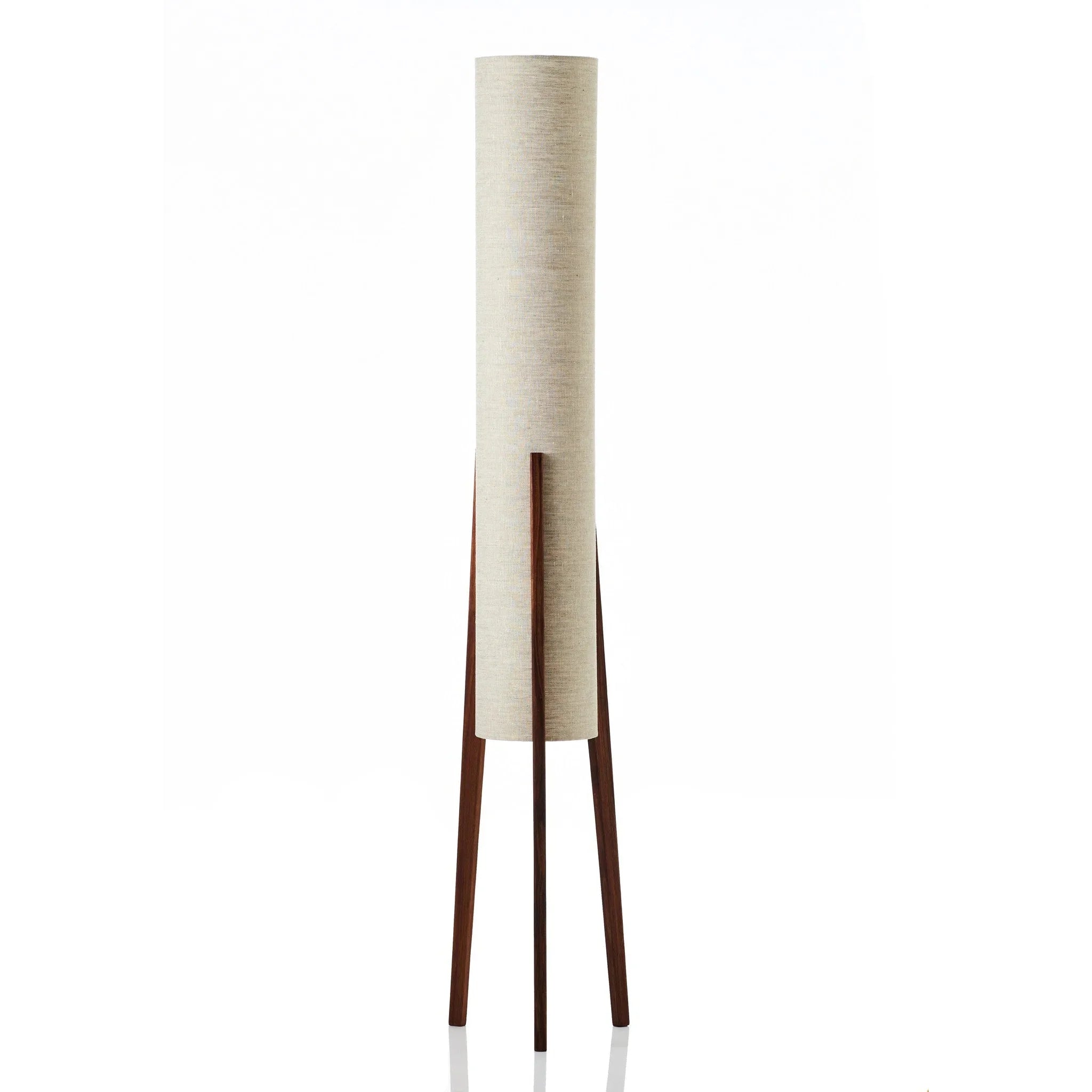 Solid Wood Floor Lamp Fabric Lampshade Modern Bedroom Living Room Decor