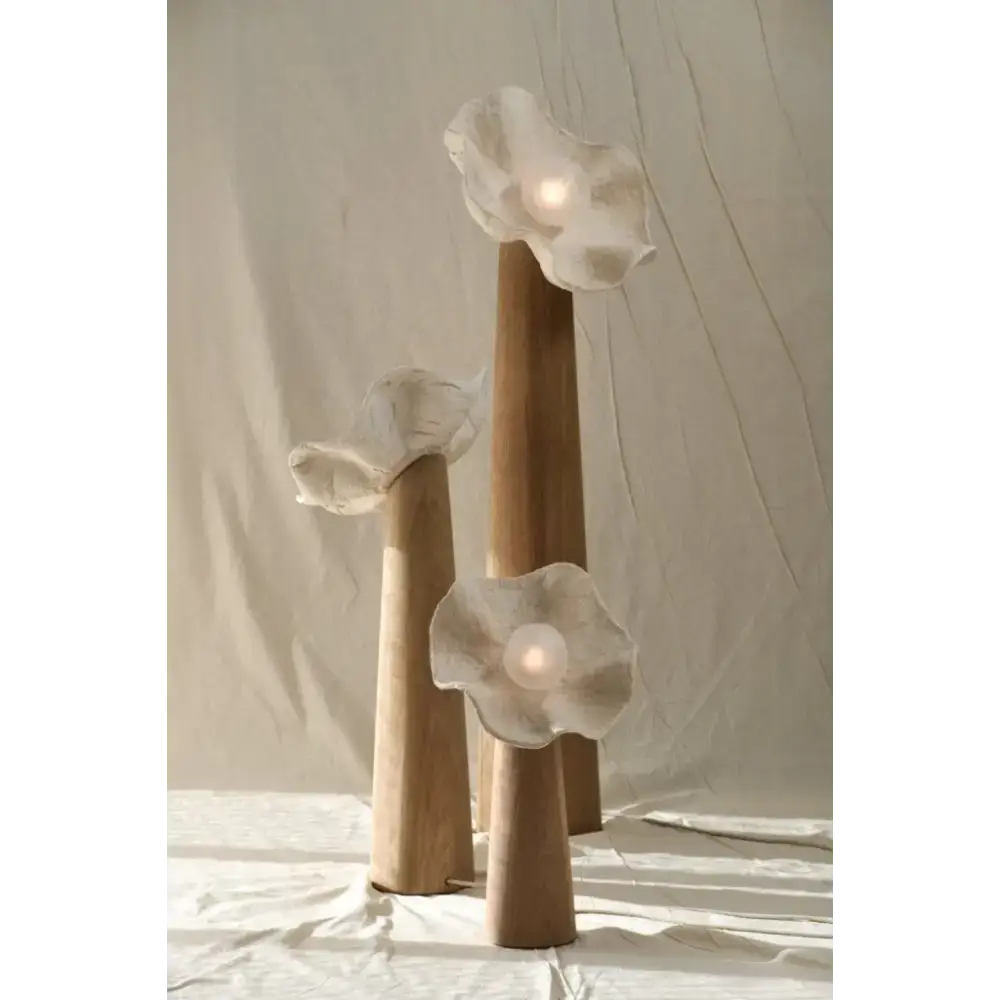 Plaster Petal Floor Lamp | Casalola Organic Sculptural Lighting - Lamps