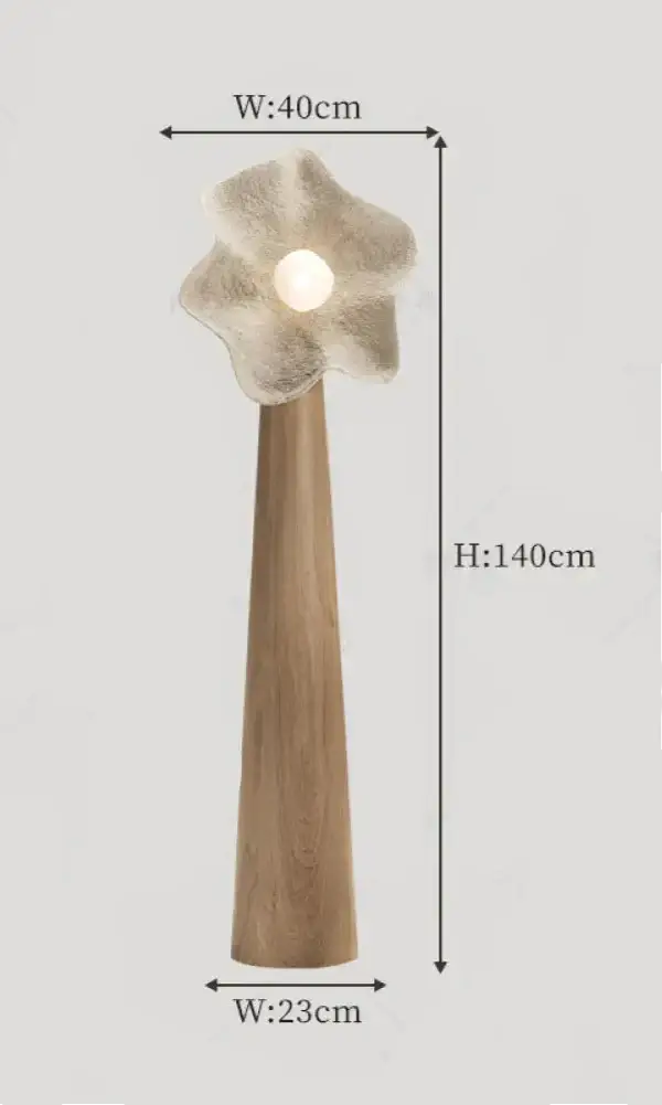 Plaster Petal Floor Lamp | Casalola Organic Sculptural Lighting - Lamps