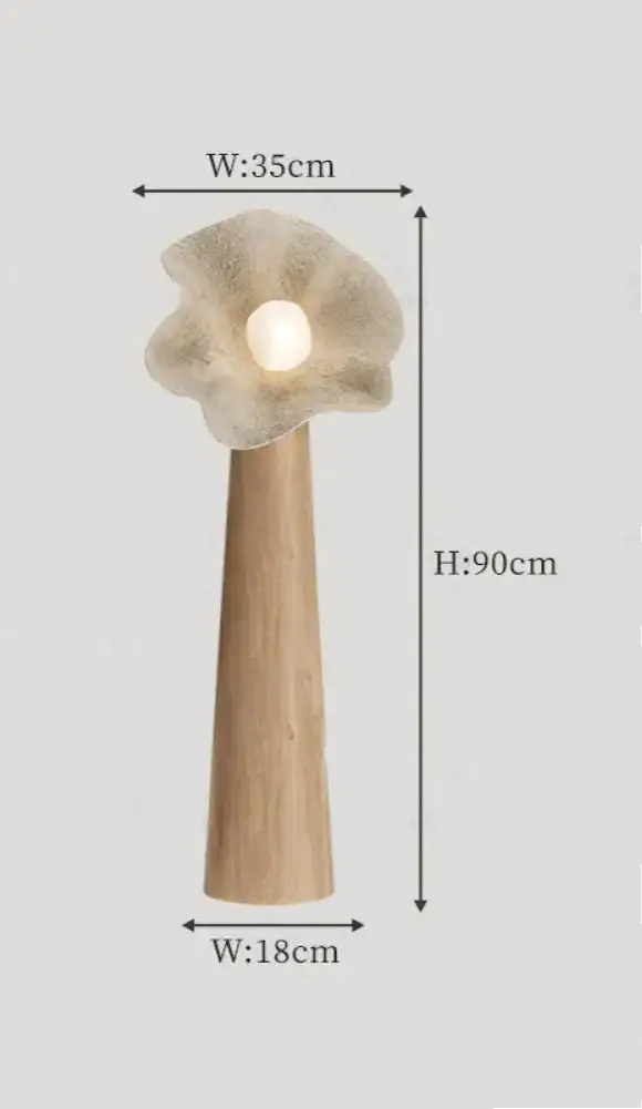 Plaster Petal Floor Lamp | Casalola Organic Sculptural Lighting - Lamps