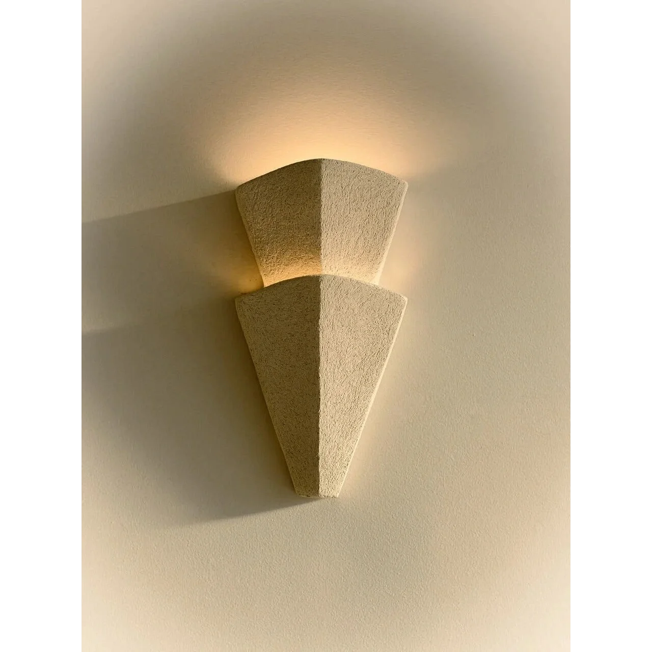 Plaster Tiered Wall Sconce | Modern Hallway Accent Light