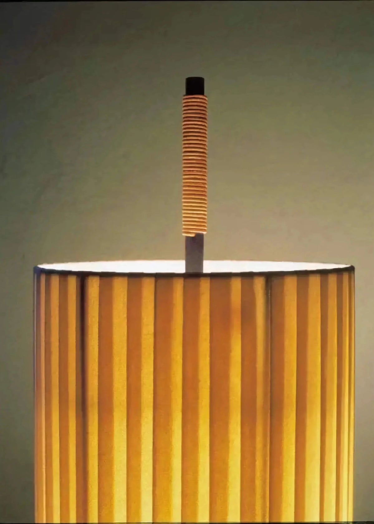 Pleated Linen Floor Lamp Bronze Steel & Wood | Slim 22cm Profile 143cm Tall E26/e27 Bedside Light Casalola Lights