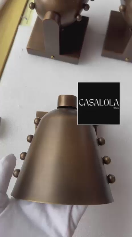 Brass Cone Wall Sconce