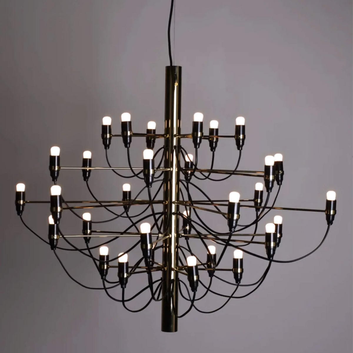 Steel Chandelier 88cm | Sculptural Spheroid Modern Contemporary Living Room & Loft Casalolalights Luxury Lamps