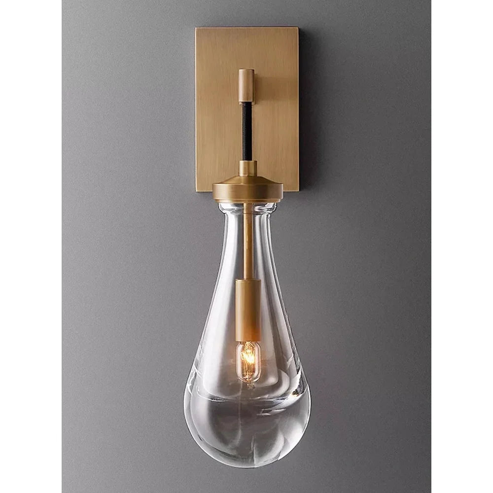 Luxury Raindrop Glass Wall Sconces | Statement Lighting for Foyer