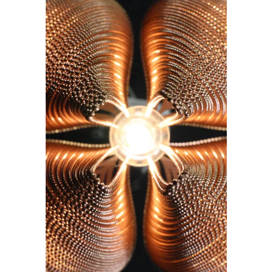 Luxury Clover Mesh Chandelier – Modern Lighting with Elegant Metal Drapes for High-end Interiors