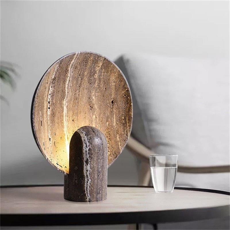 Resin Table Lamp | Brown | Bedside | for Living Room - Lamps