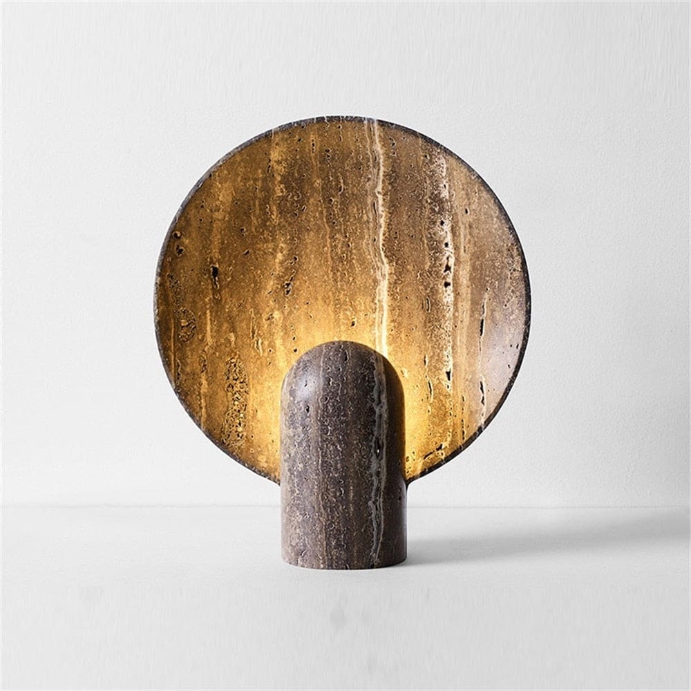 Resin Table Lamp | Brown | Bedside | for Living Room - Lamps