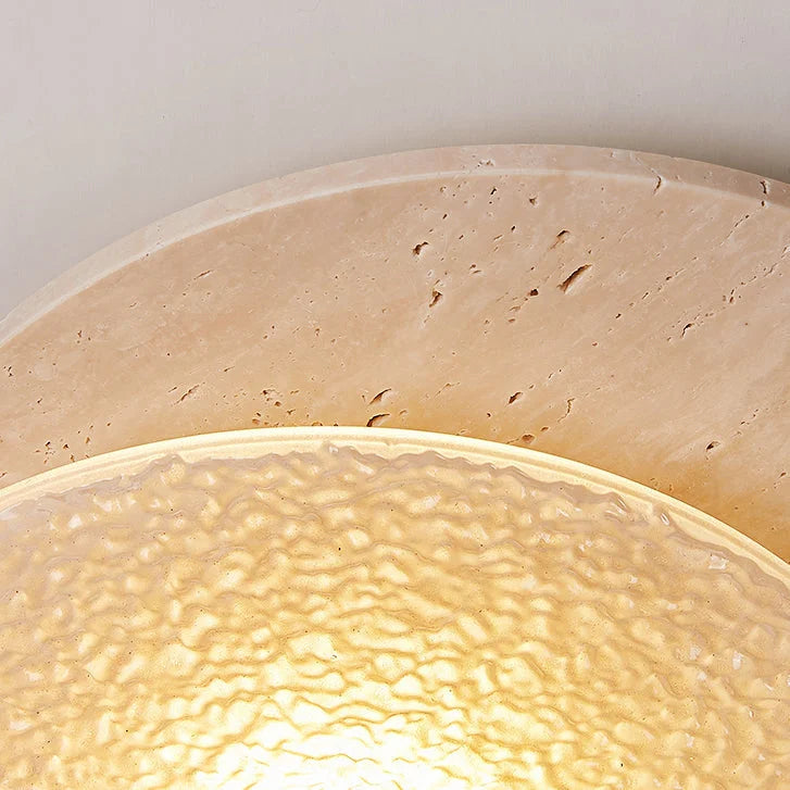 Textured Glass Flush Mount | Modern Hallway Ceiling Light Casalolalights Luxury Lamps for Interior Designers