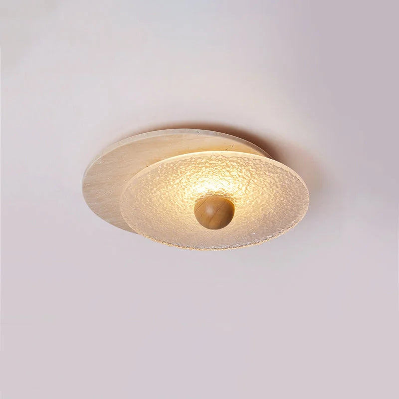 Textured Glass Flush Mount | Modern Hallway Ceiling Light Casalolalights Luxury Lamps for Interior Designers