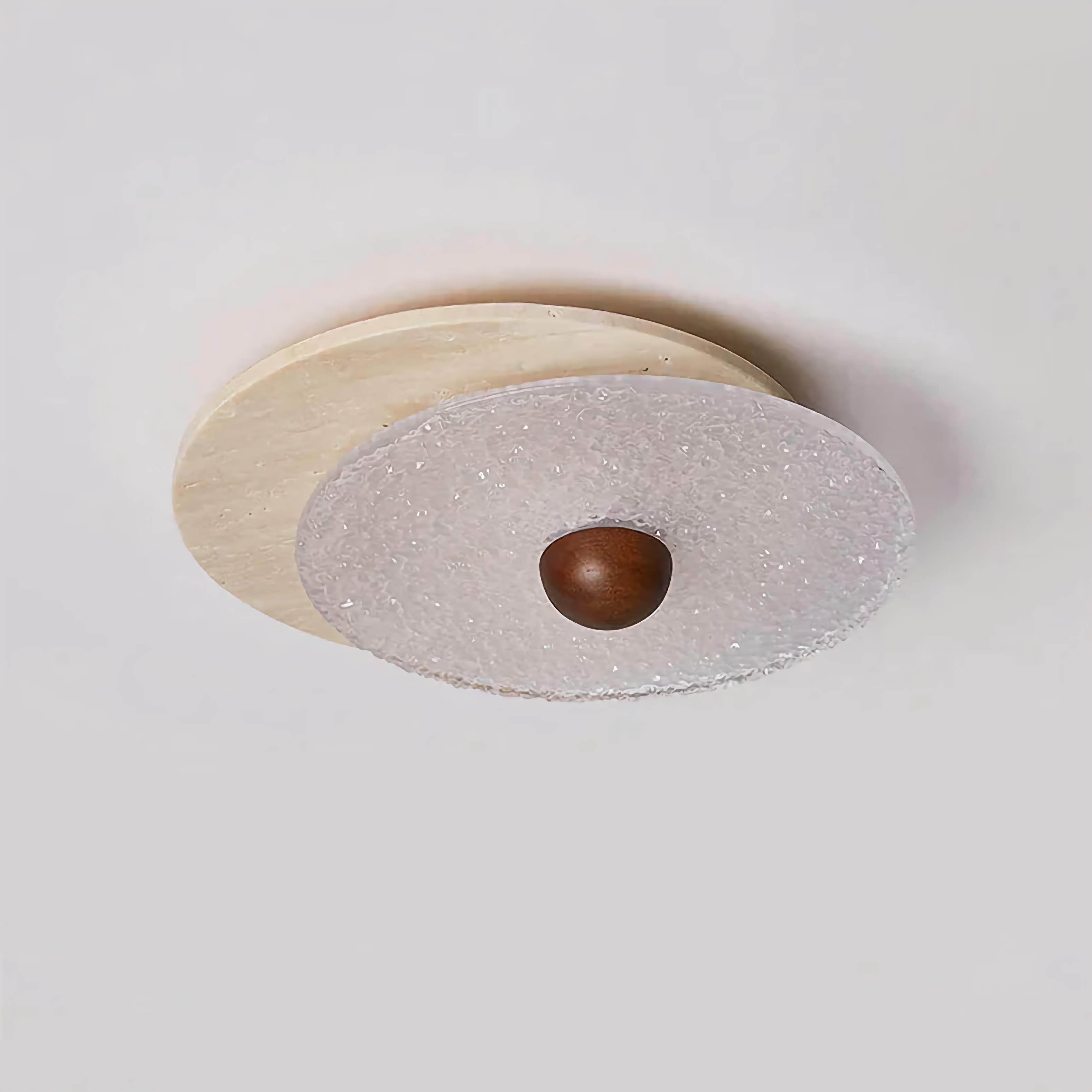 Textured Glass Flush Mount | Modern Hallway Ceiling Light Casalolalights Luxury Lamps for Interior Designers