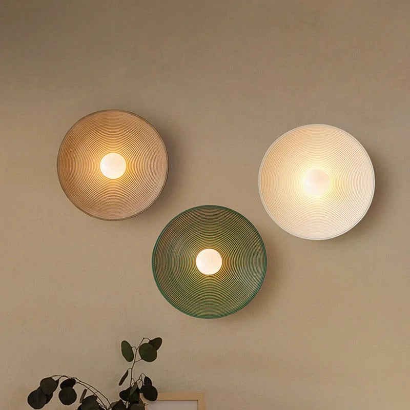Retro Japanese Style Wall Lamp for Hallway Living Room Bedroom