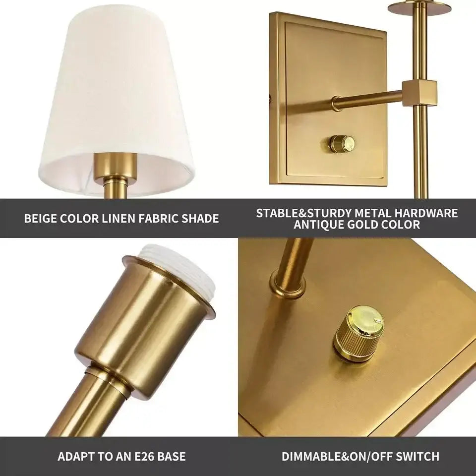 Antique Wall Sconces | Mounted Candle Sconce for Living Room Bedroom