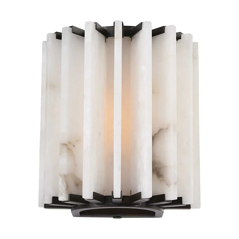 Ribbed Alabaster Panel Sconce | Architectural Wall Light