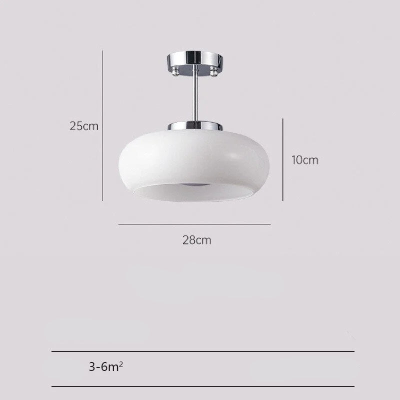 Mid Century Modern Glass Stone Ceiling Lights for Kitchens Dining Rooms and Bedrooms
