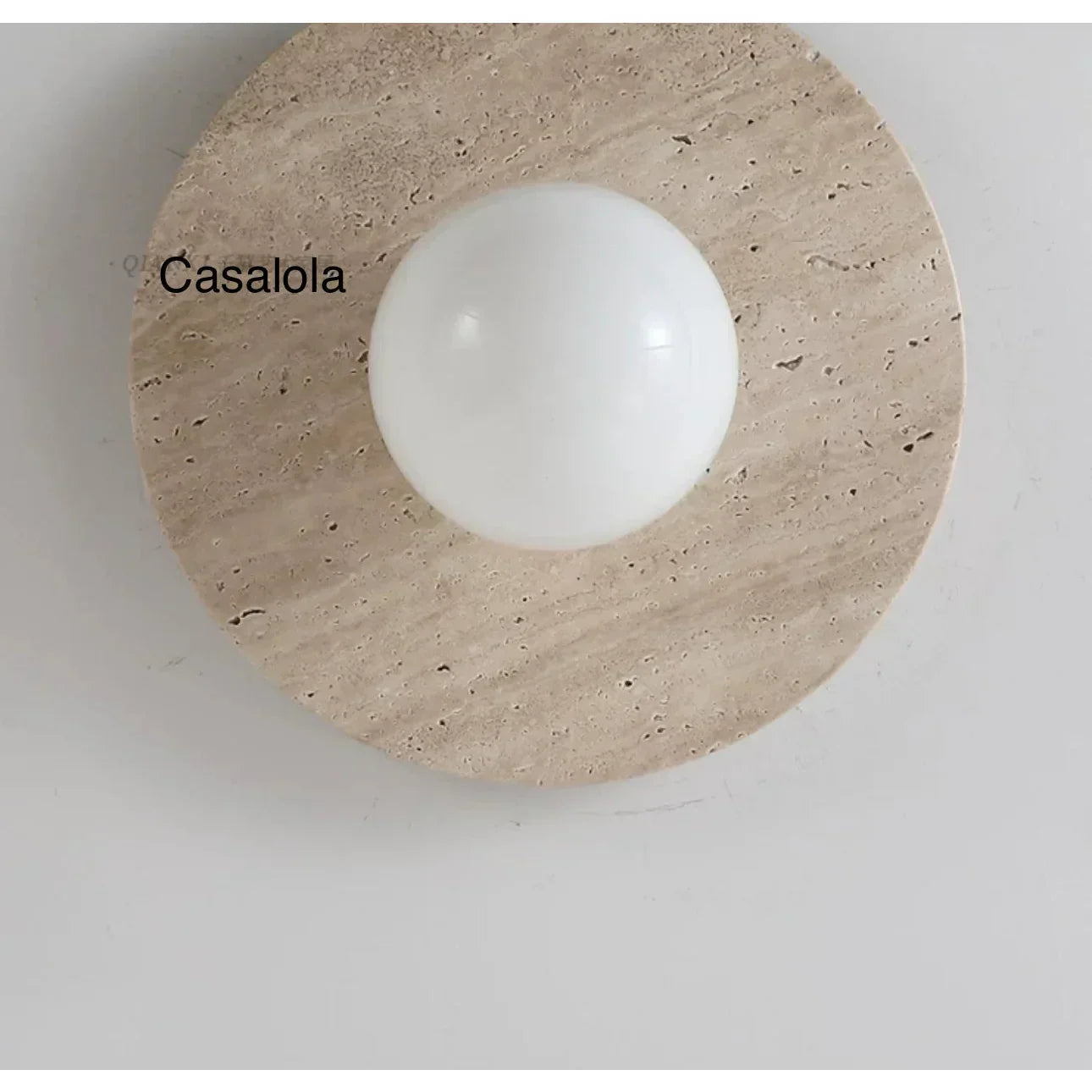 Round Marble 28cm Diameter Three Color Changeable Led Lighting Intelligent Control