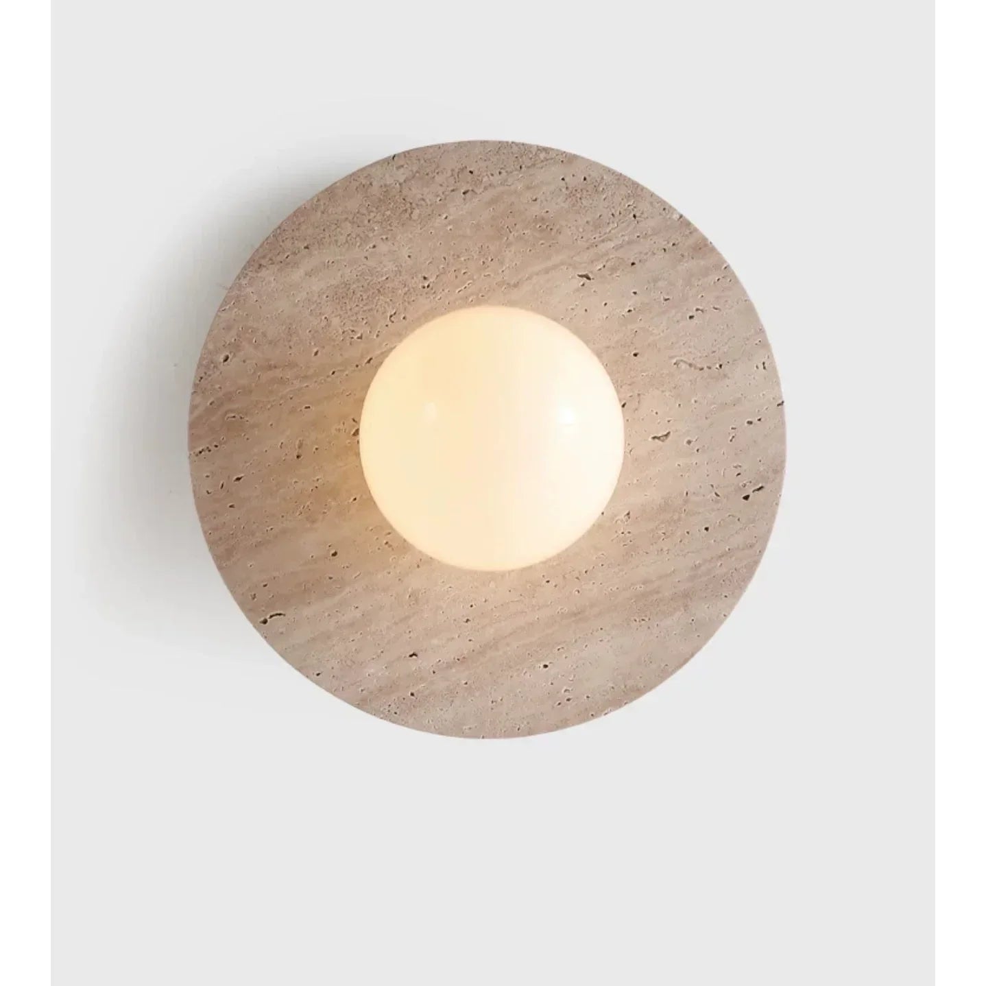 Round Marble 28cm Diameter Three Color Changeable Led Lighting Intelligent Control