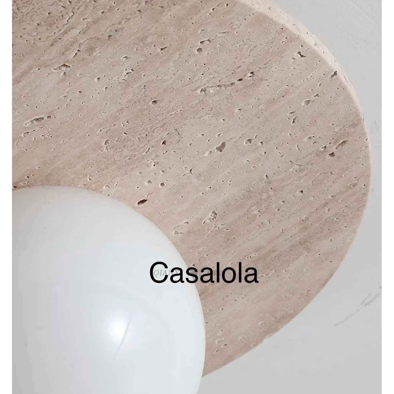Round Marble 28cm Diameter Three Color Changeable Led Lighting Intelligent Control