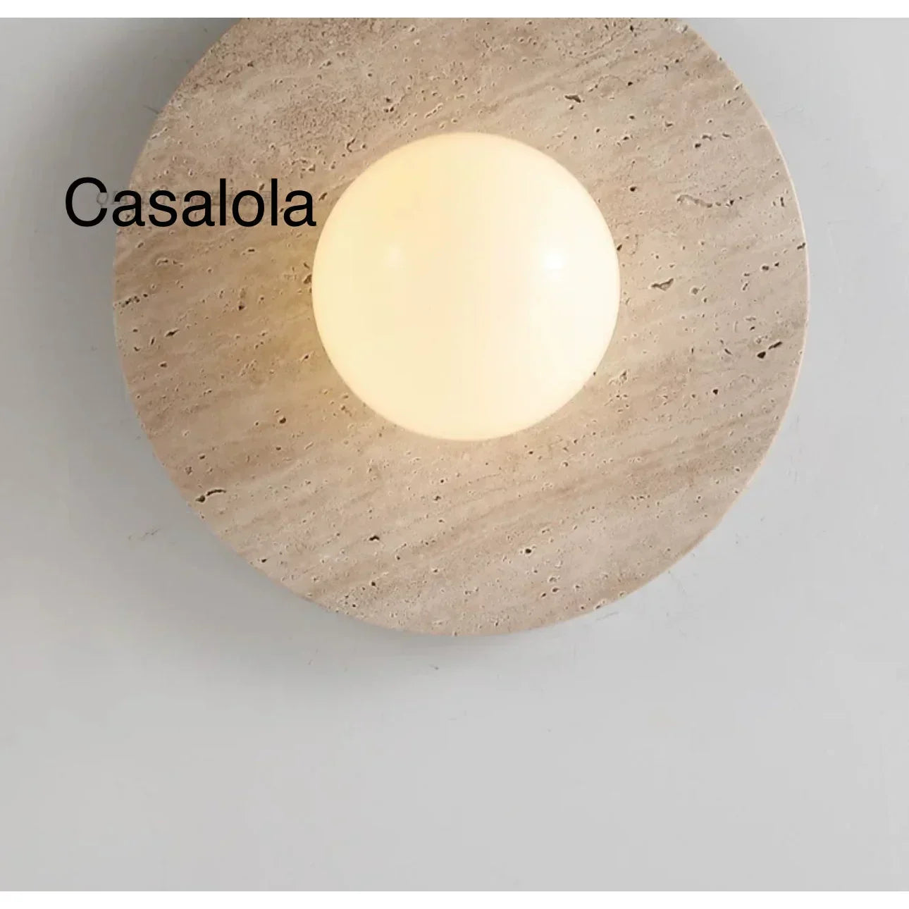 Round Marble 28cm Diameter Three Color Changeable Led Lighting Intelligent Control