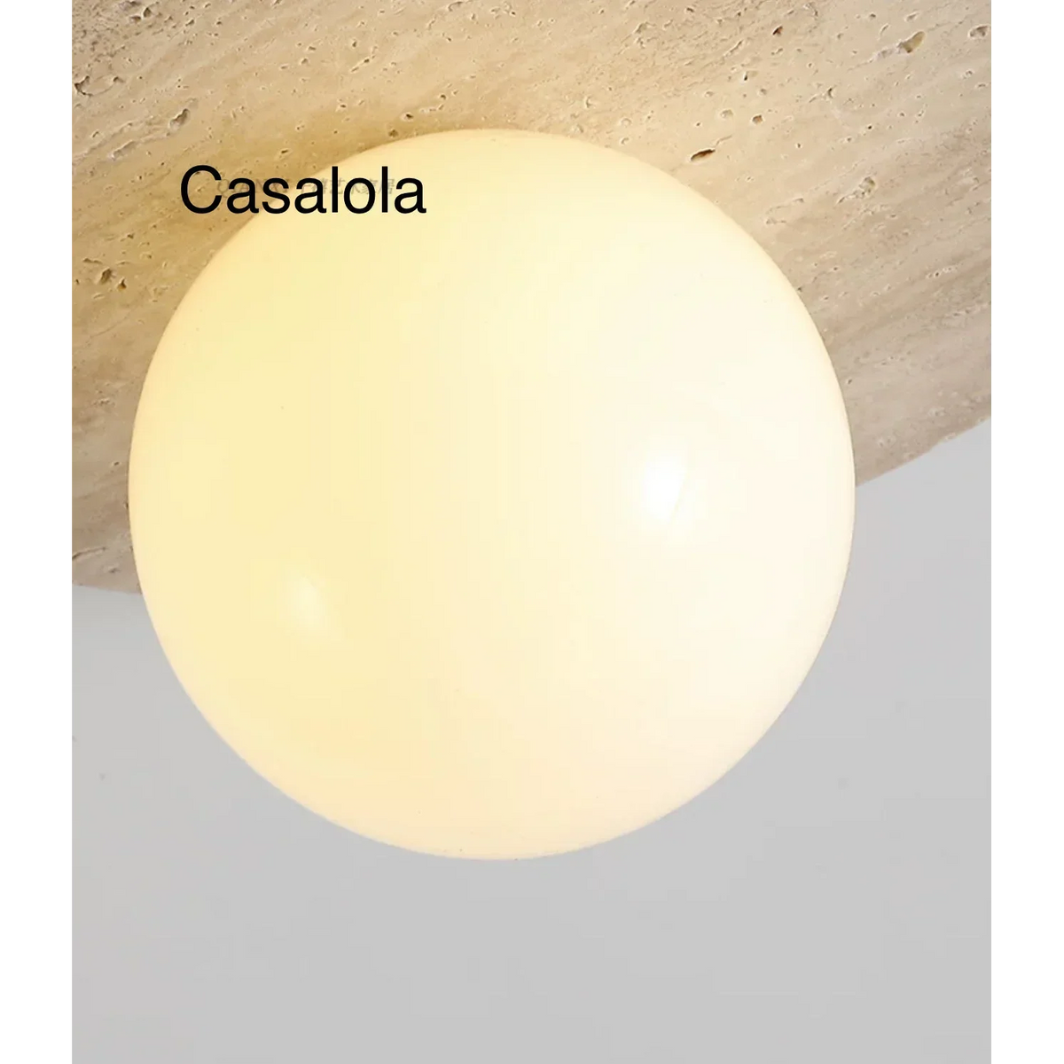 Marble Wall Light 28cm | Round Natural Stone Sconce Modern Minimalist Living Room & Hallway Casalola Lights Luxury