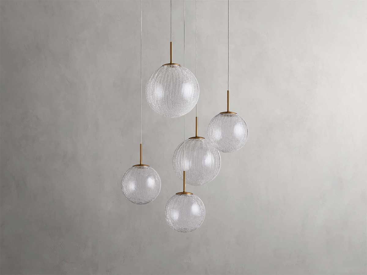 Burgundy Glass and Brass 5 Light Pendant Chandelier Long Drop Stairwell or Double Height Entry Lighting Casalolalights