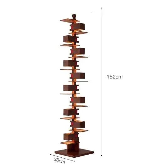Wood & Iron Floor Lamp | Sculptural Mid-century Dimmable Table or Foyer Study Living Casalola Lights Luxury Lamps