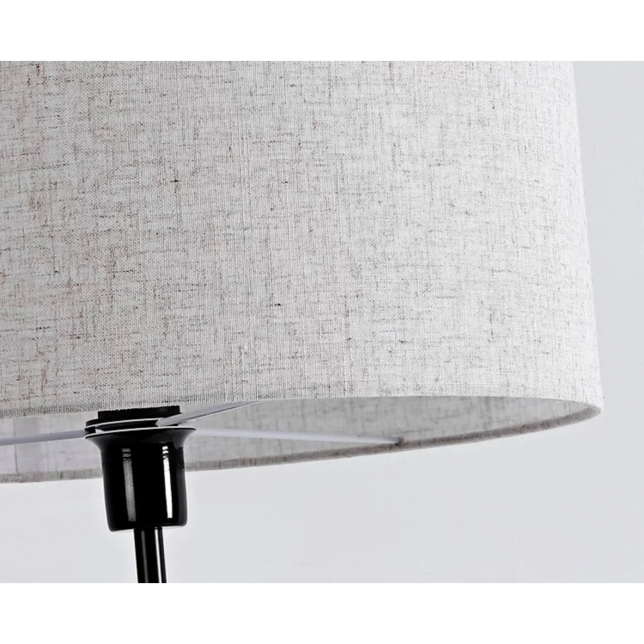 Travertine Column Floor Lamp | Minimalist Linen Shade Light