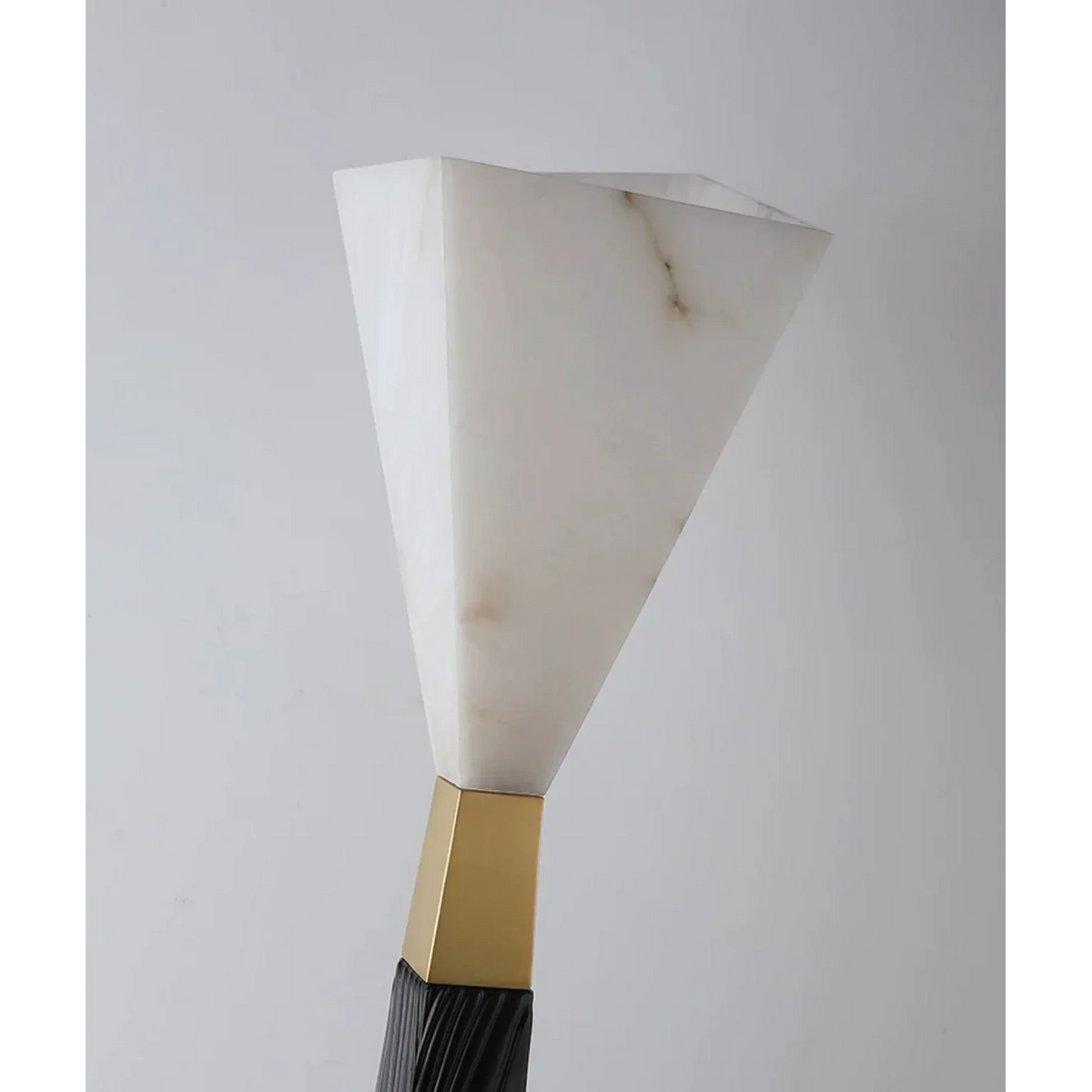 Black & Gold Sculpture Floor Lamp Resin Shade | 158cm Tall Foot Switch Dimmable Option 2700k Casalola Lights Luxury