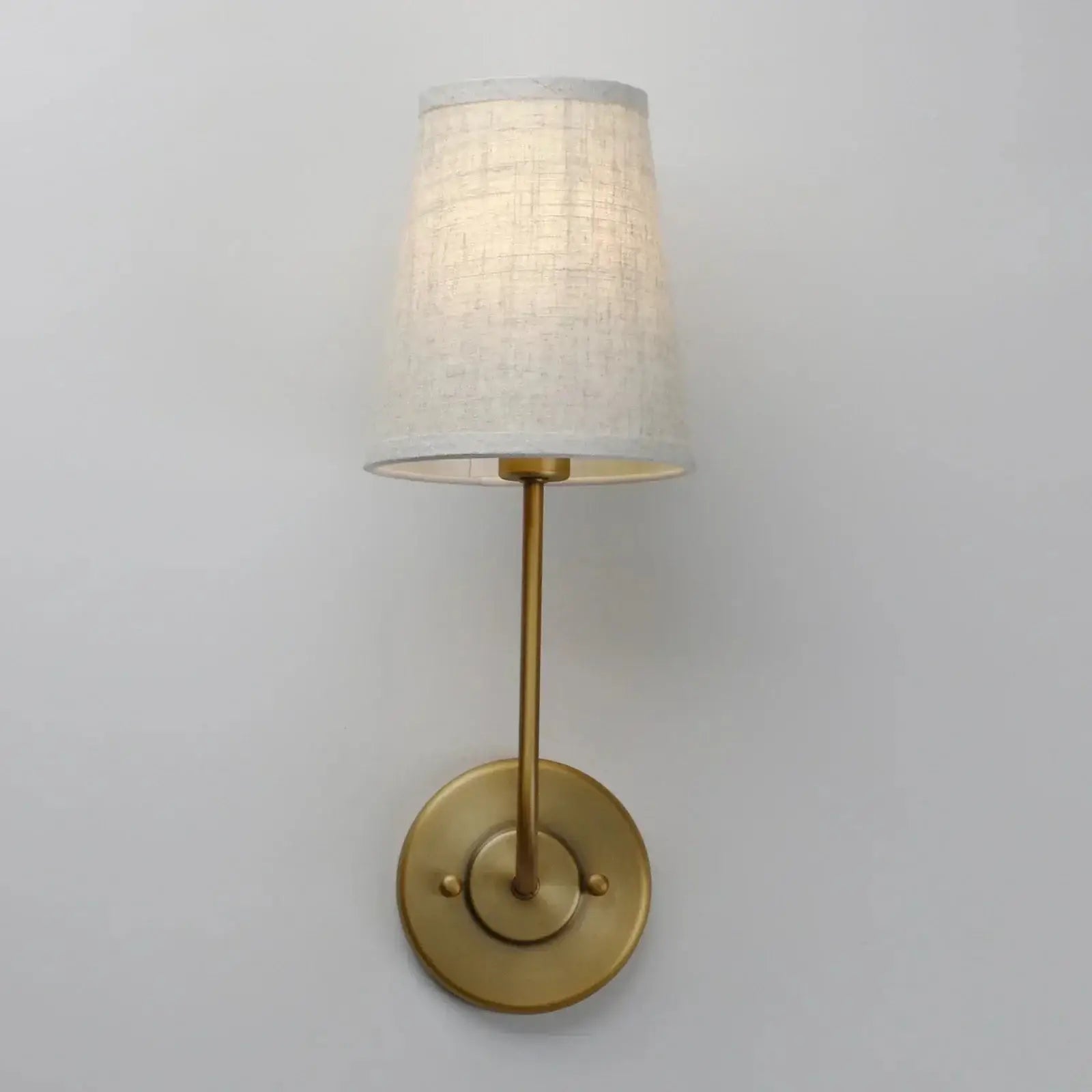Classical Iron Wall Lamp with Fabric Shade - Elegant Dual-light Mounted Fixture for Bedroom, - Sconces