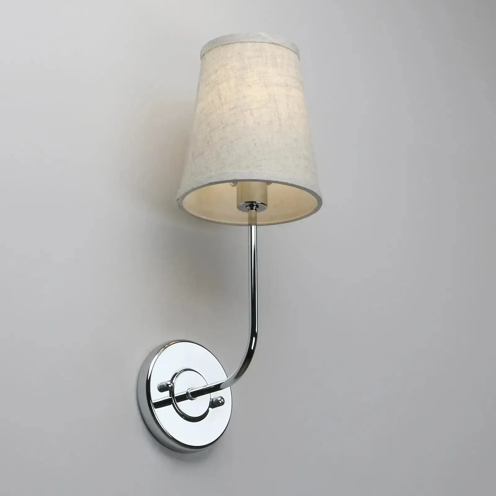 Classical Iron Wall Lamp with Fabric Shade - Elegant Dual-light Mounted Fixture for Bedroom, - Sconces