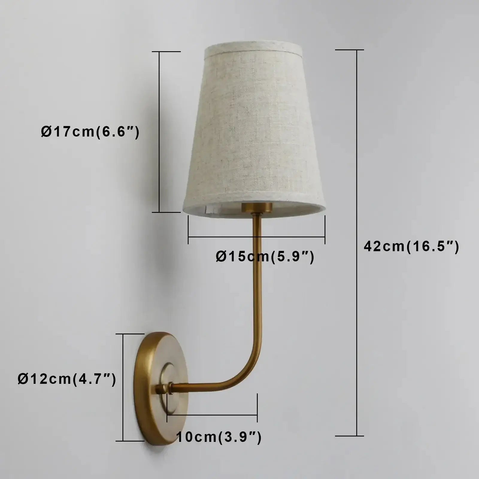 Classical Iron Wall Lamp with Fabric Shade - Elegant Dual-light Mounted Fixture for Bedroom, - Sconces