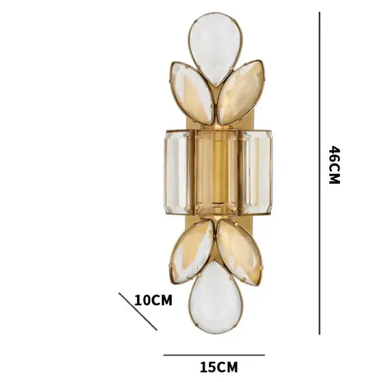 Luxury Crystal Wall Sconce – Silver Art Deco Light Fixture for High-end Interiors - Sconces