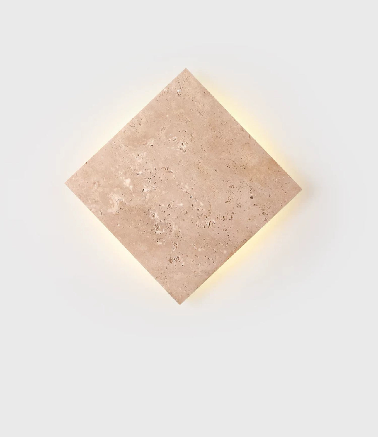 Minimalist Marble and Stone 25x25cm Warm Led Lighting Intelligent Control - Wall Sconces