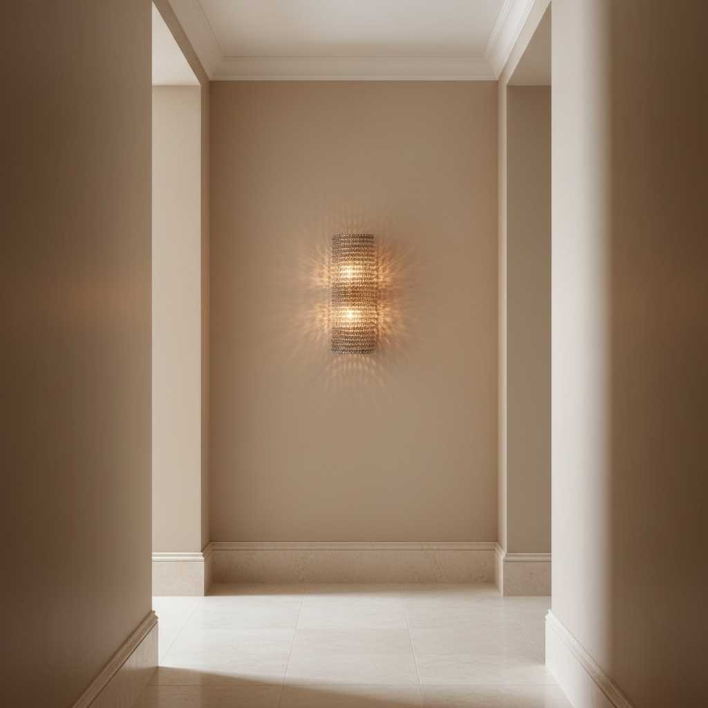 Art Deco Crystal Wall Sconce – K9 Tube Light Amber Casalolalights Luxury Lamps for Interior Designers