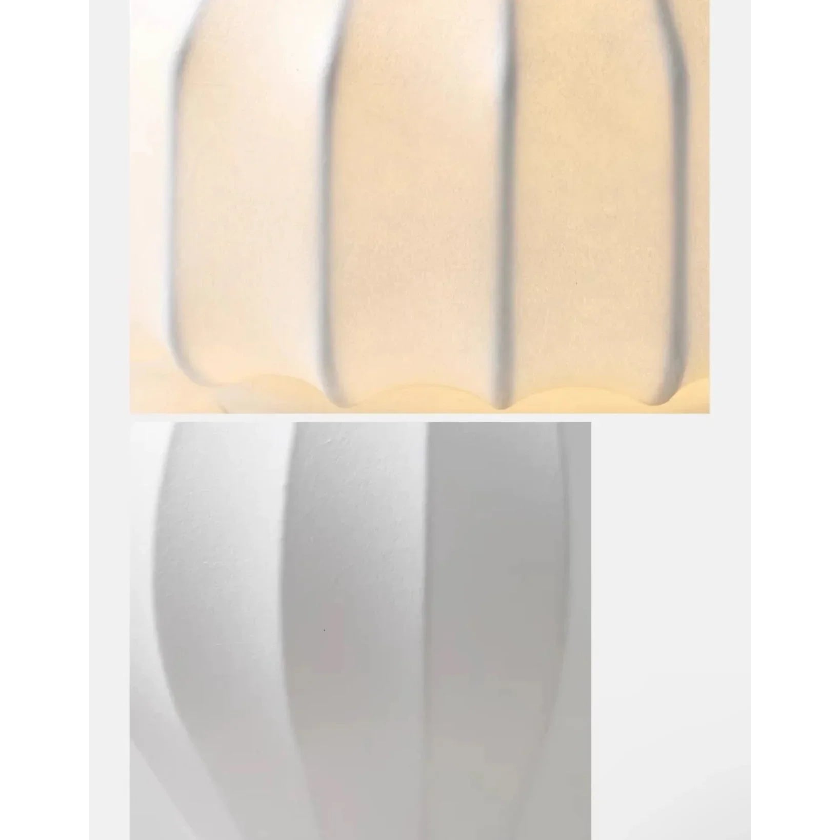 Japandi Table Lamp Resin and Silk Available in Three Sizes Wabi Sabi Style