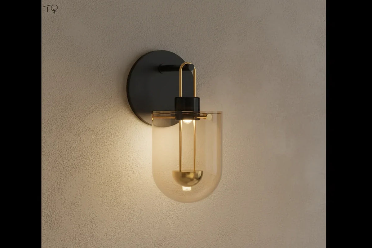 Stained Glass Up & Down Wall Sconce | Bedroom Pair Hallway Light Built-in Led 2700k Dimmable Option Casalola Lights