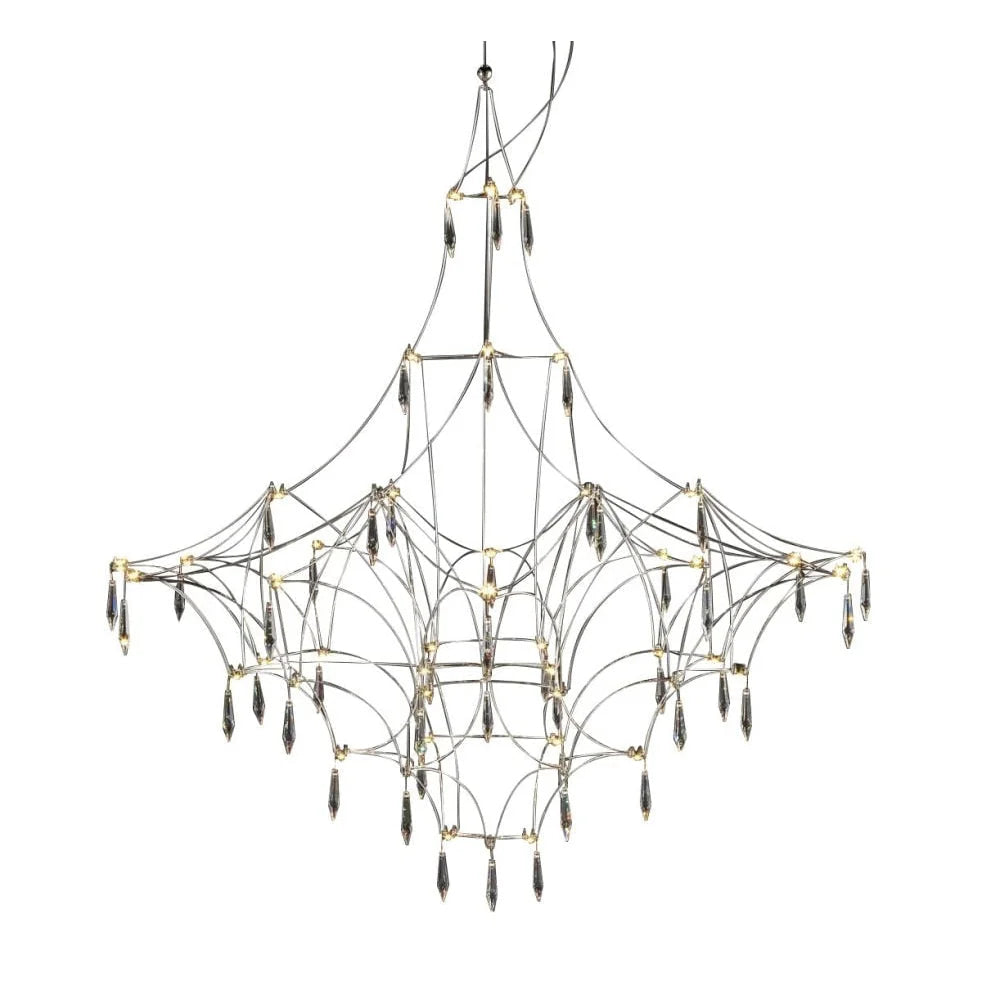 Starry Nights Crystal Chandelier Luxury Ceiling Lamp for Dining Room Kitchen Living