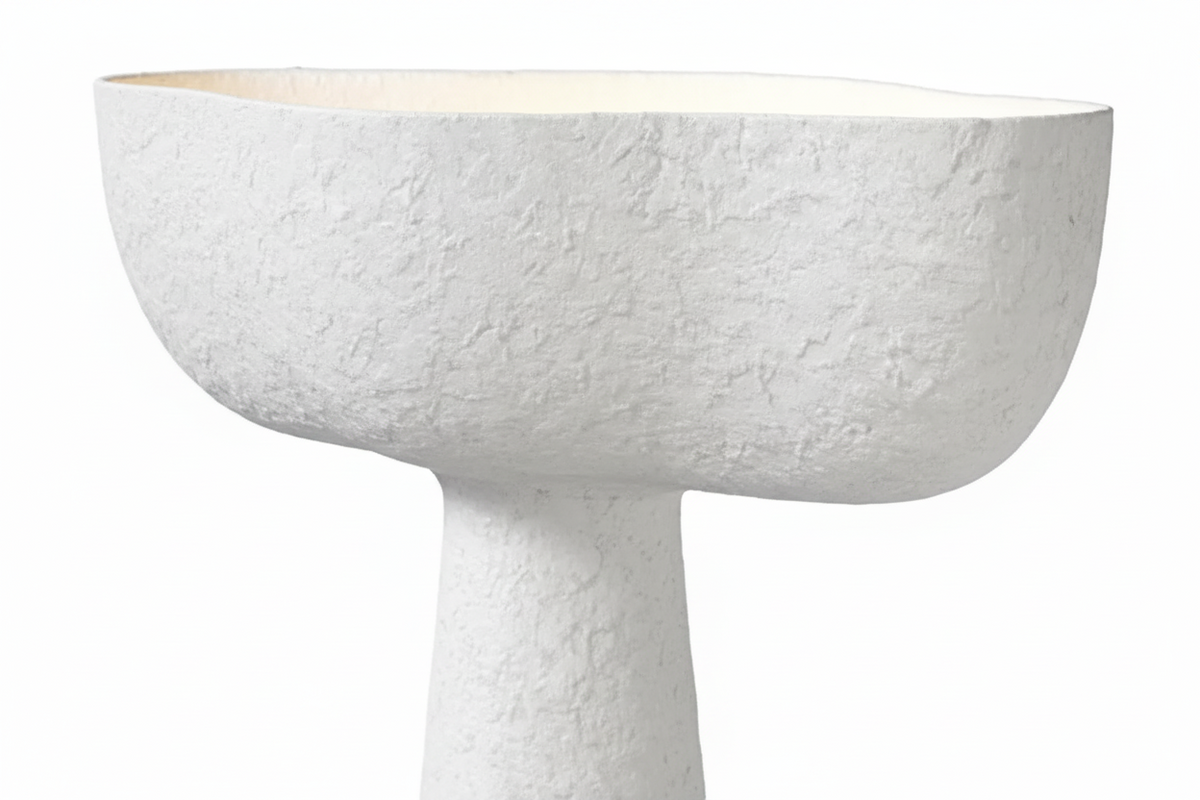 Plaster Uplight Floor Lamp | Ceiling Wash for Rooms Without Overhead Light 200cm Tall Wabi Sabi Casalola Lights Luxury