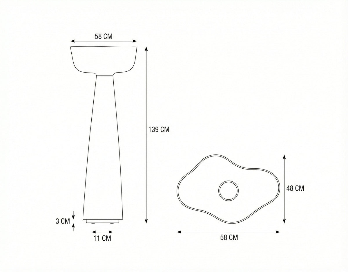 Plaster Uplight Floor Lamp | Ceiling Wash for Rooms Without Overhead Light 200cm Tall Wabi Sabi Casalola Lights Luxury