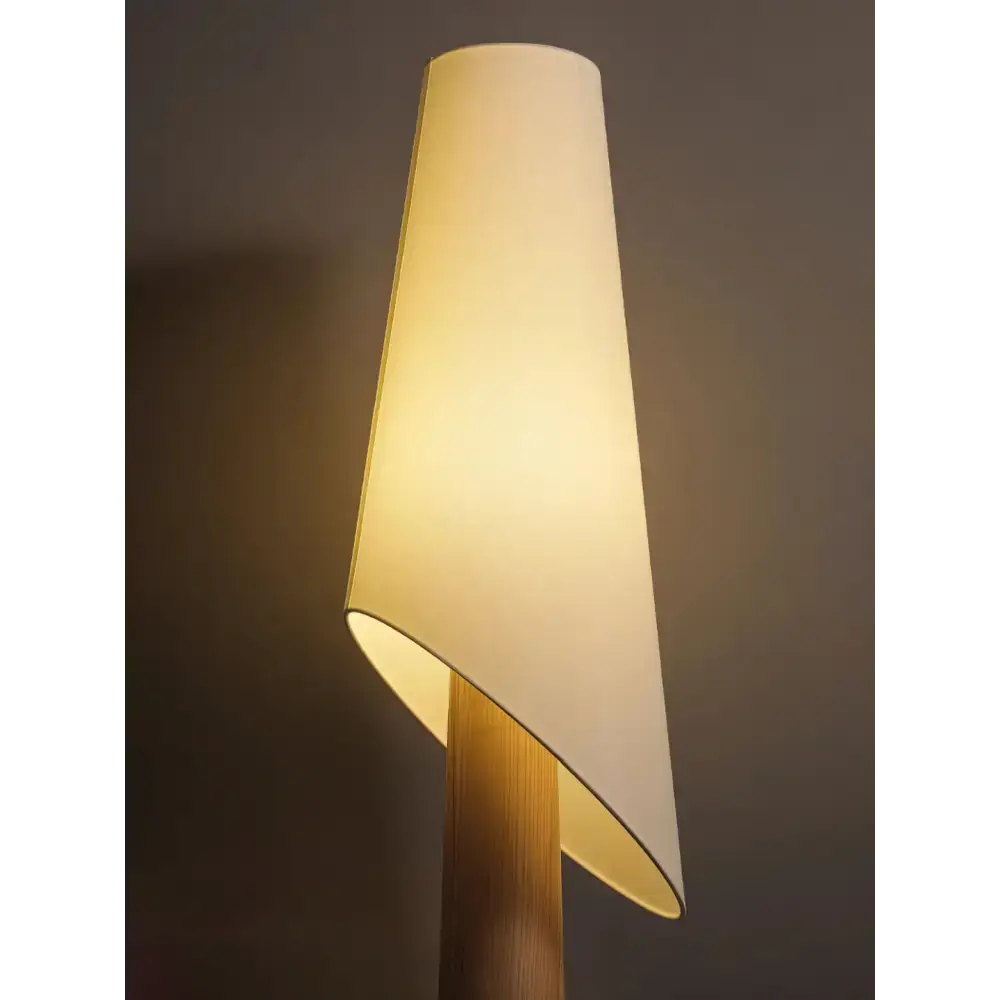 Tapered Wood Floor Lamp | Scandinavian Task Lighting - Lamps